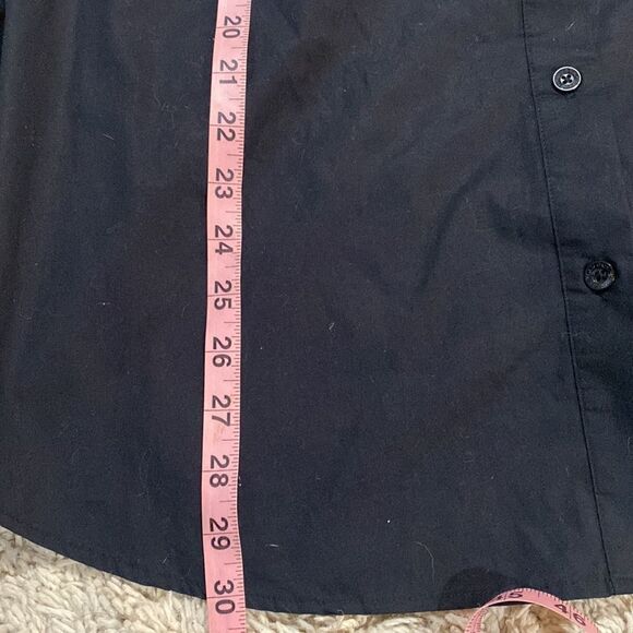 Vintage Quacker Factory Black Rhinestone Studded Western Rockabilly Shirt 3X - Picture 9 of 9